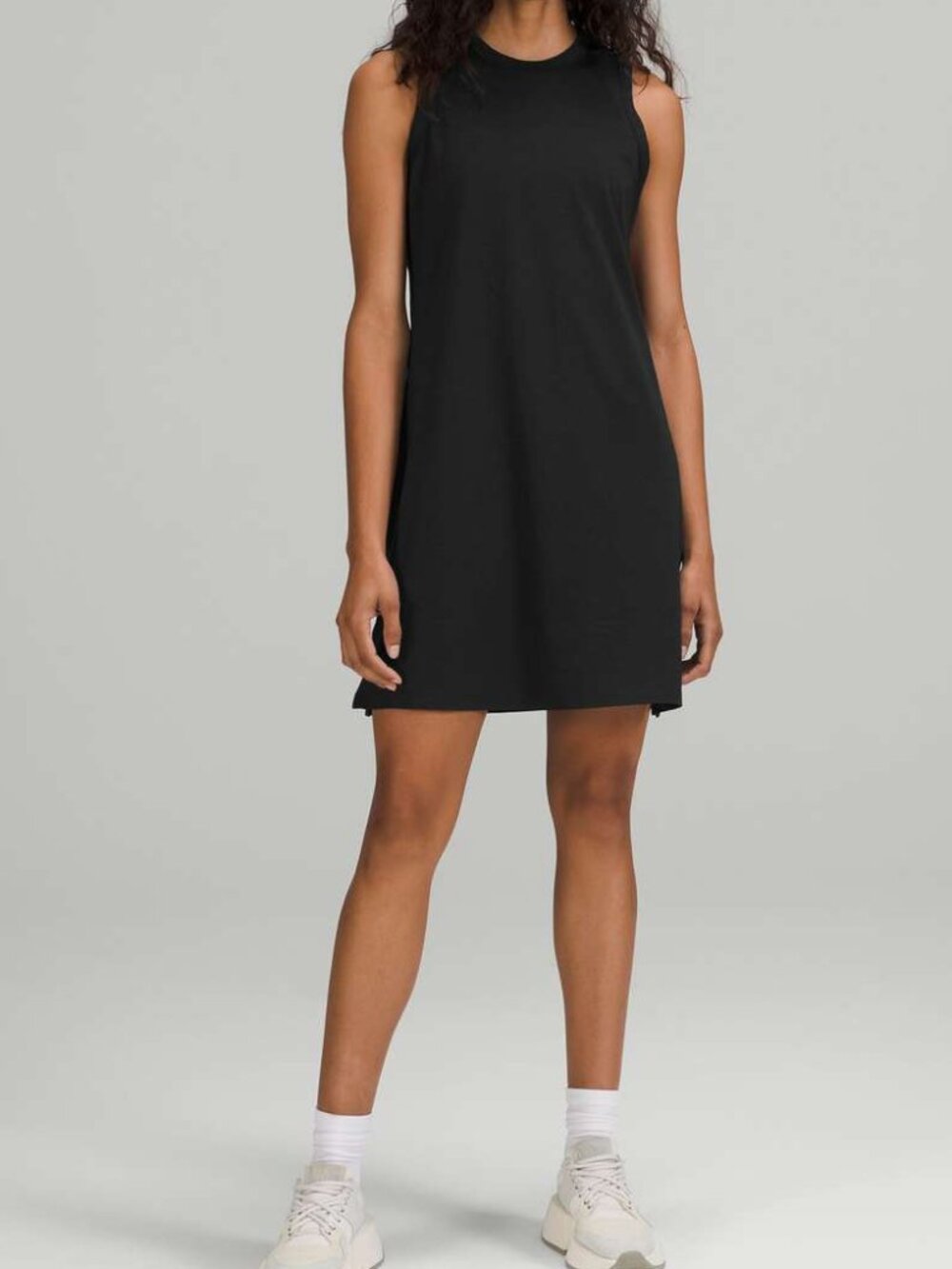 Lululemon Classic-Fit Cotton-Blend Dress Black size 10 NWOT